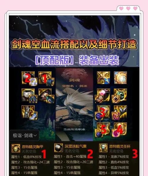 dnf剑魂装备选择推荐？剑魂装备打造指南？